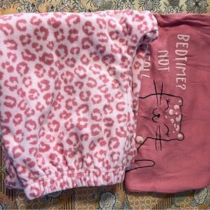 Carter’s Pink Leopard Print Pajama Set